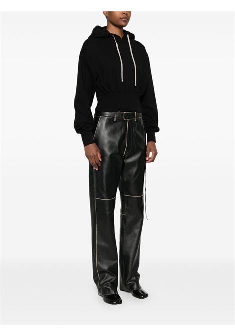 Felpa Tatlin con cappuccio in nero Rick Owens DRKSHDW - donna RICK OWENS DRKSHDW | DS02D2220FP09